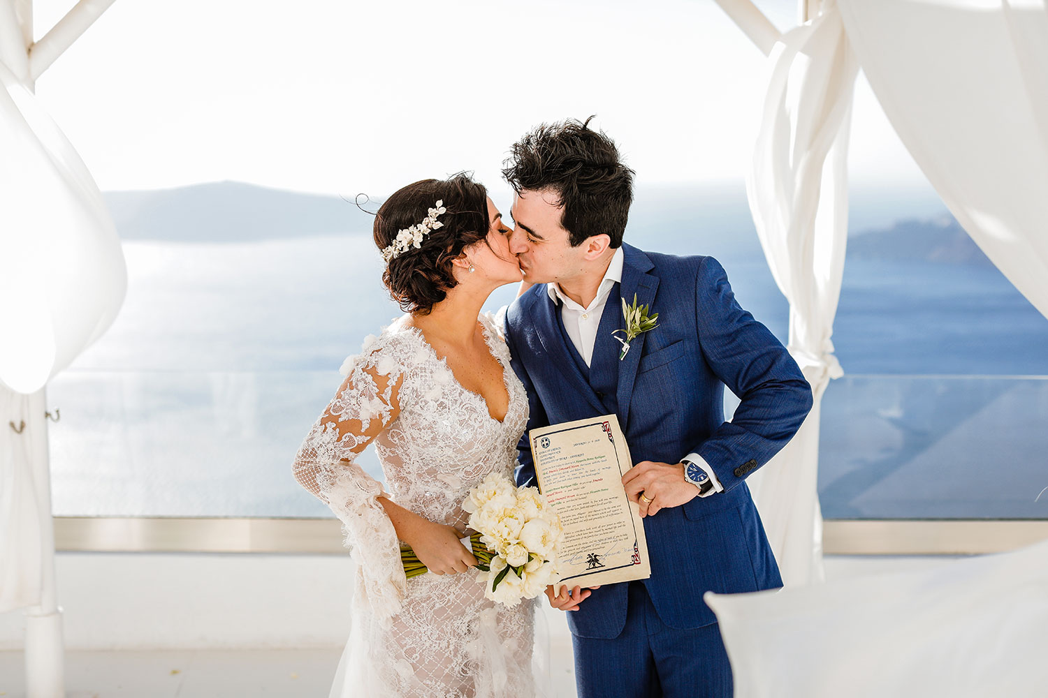 Casamento de Amanda e Alexandre em Santorini
