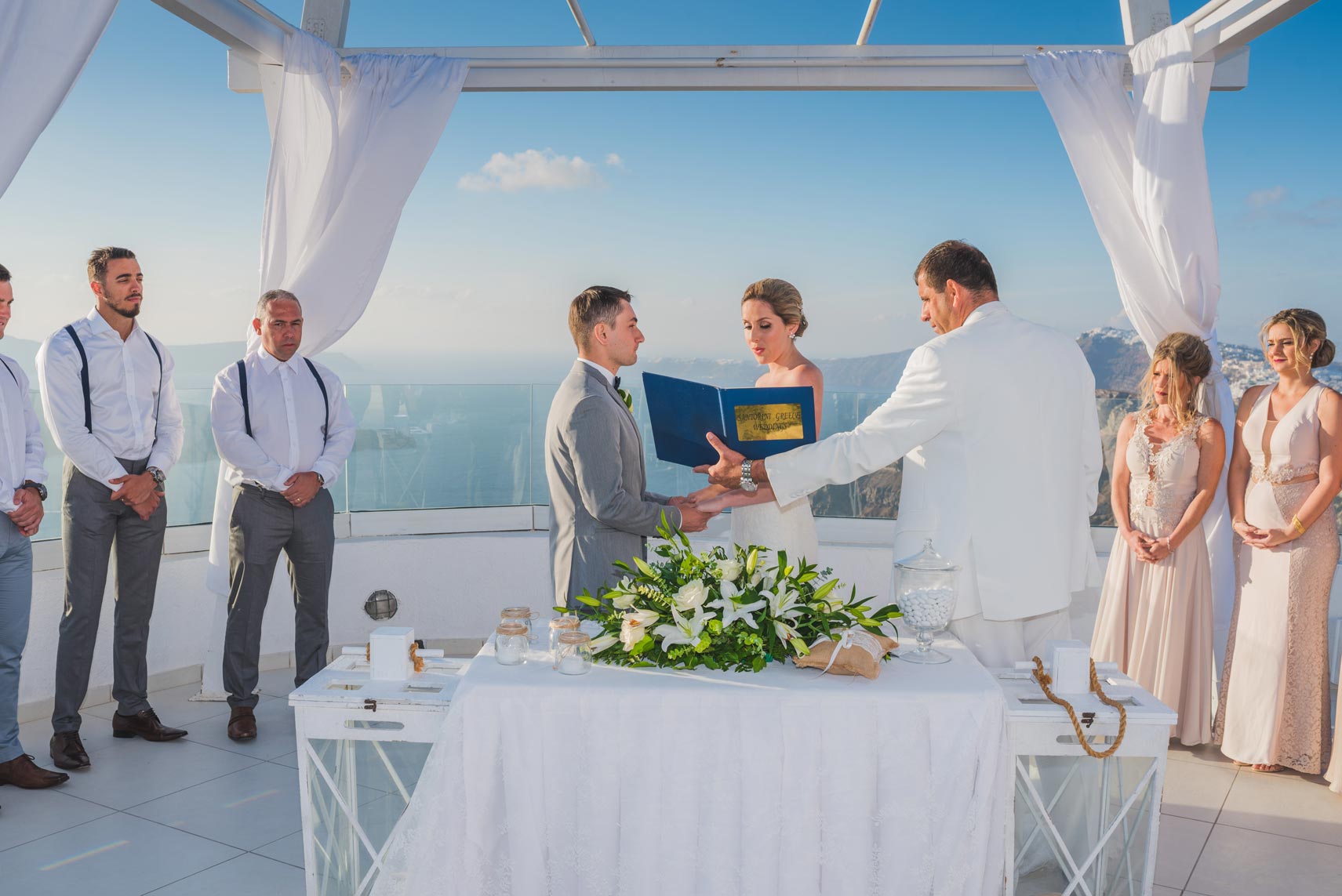 Casamento de Joana e Nathan em Santorini