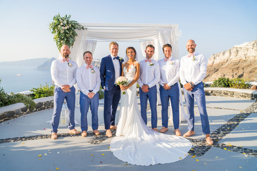 Casamento de Elly e Nick em Santorini