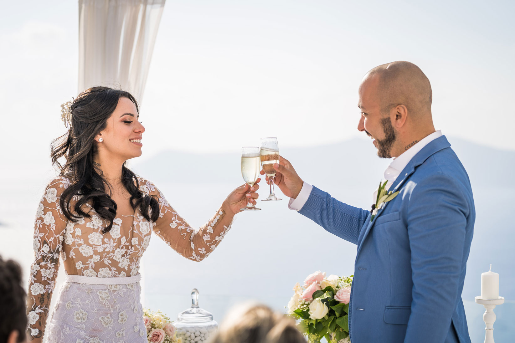 Casamento de Vanessa e Gabriel em Santorini