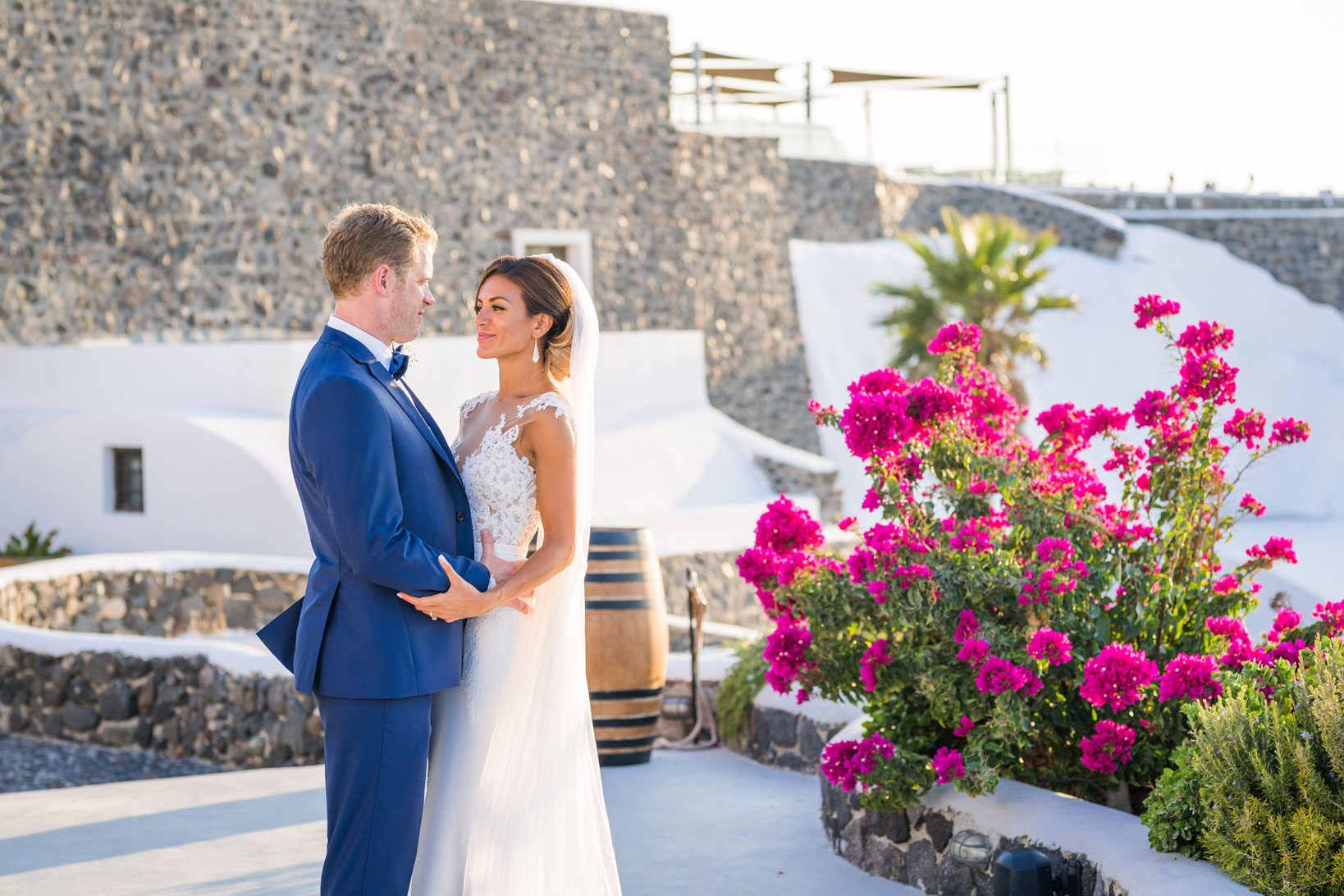 Casamento de Elly e Nick em Santorini