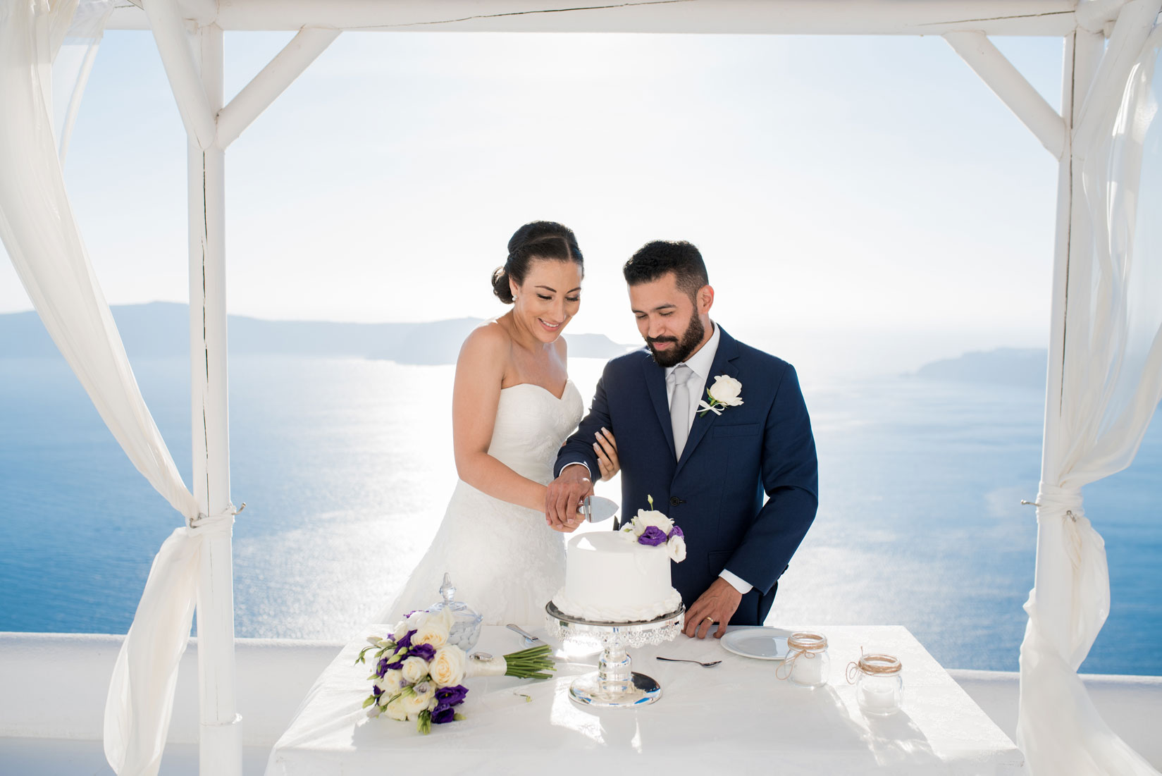 Casamento de Juliana e Renato em Santorini