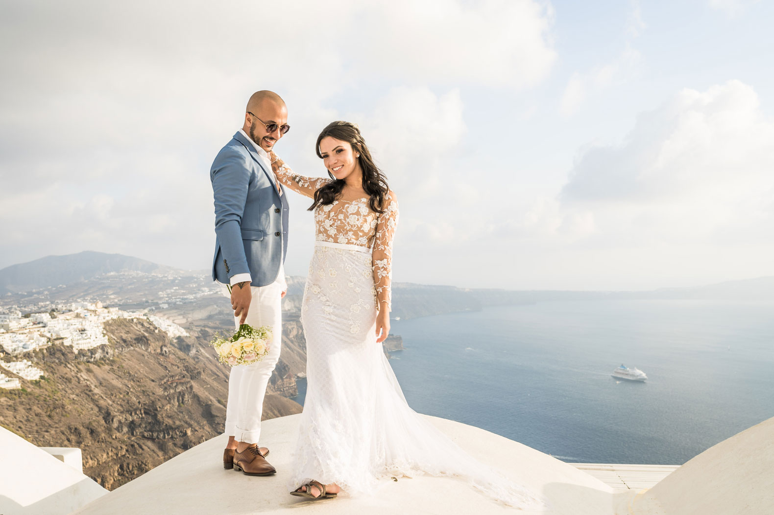 Casamento de Vanessa e Gabriel em Santorini