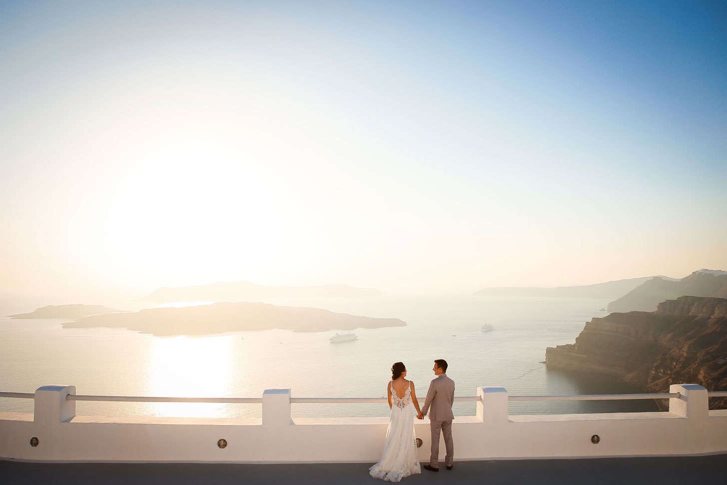 Casamento de Denise e Alessandri em Santorini