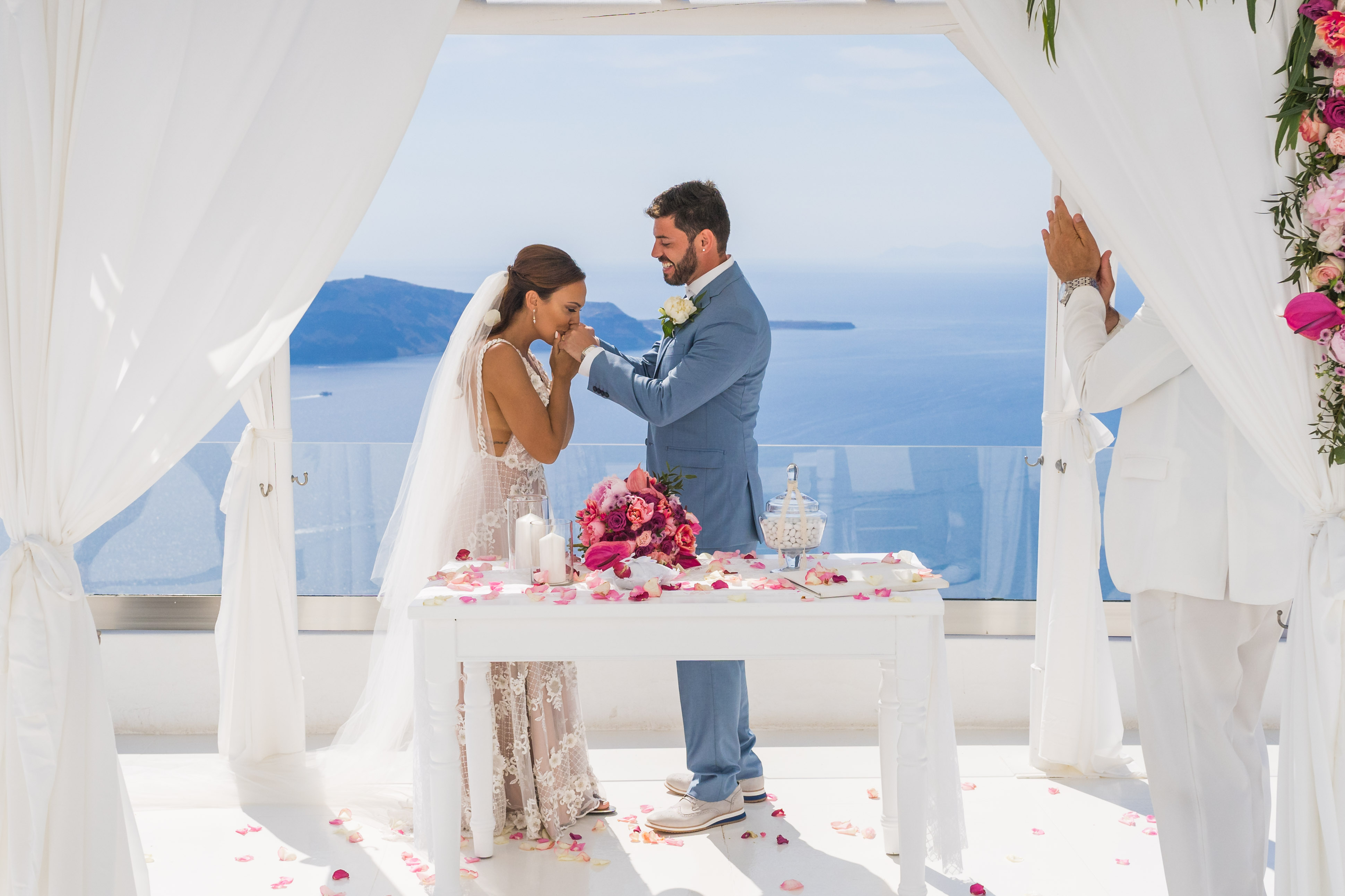 Casamento de Natália e Tiago em Santorini