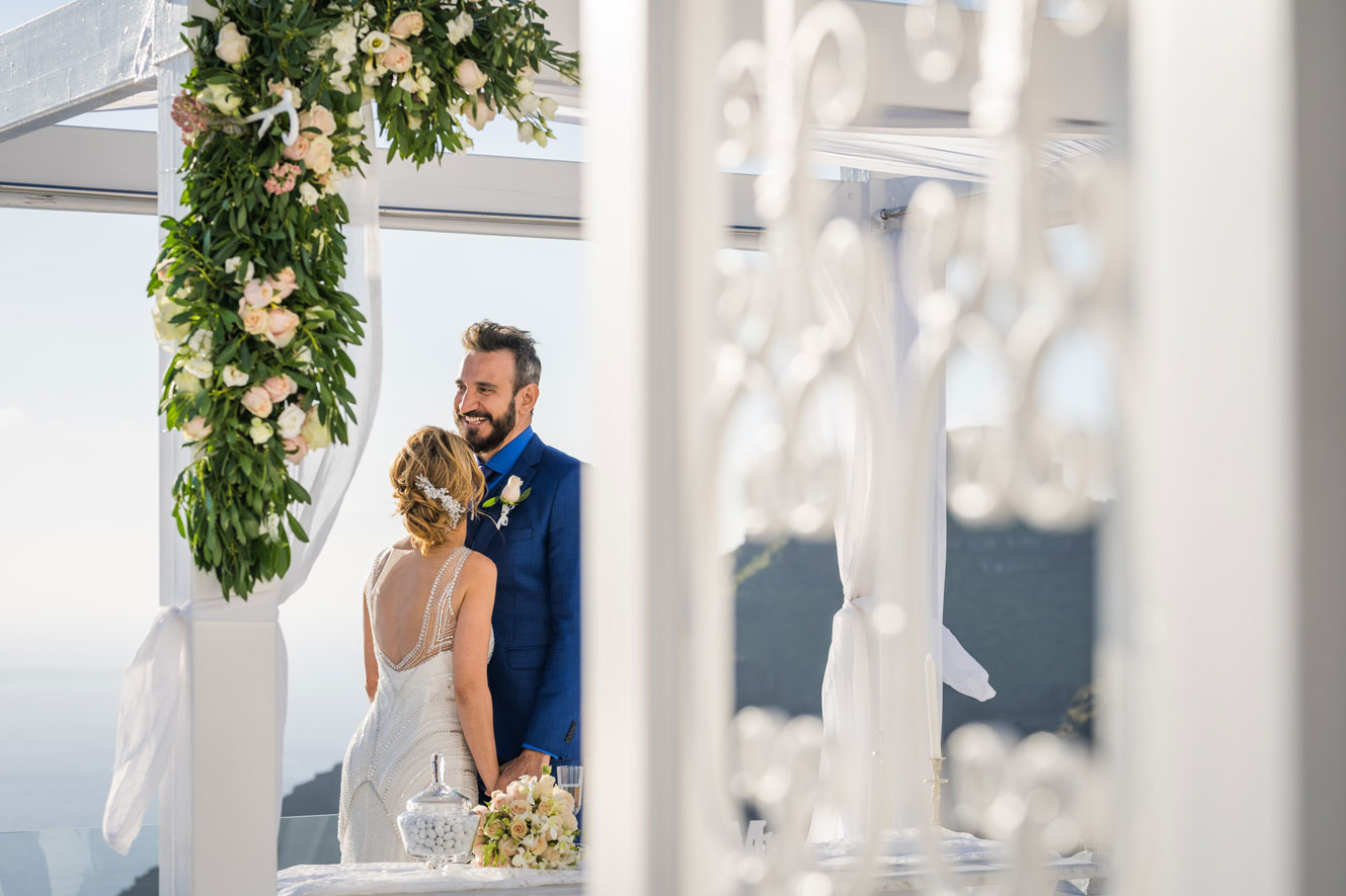 Casamento de Vanele e Alan em Santorini