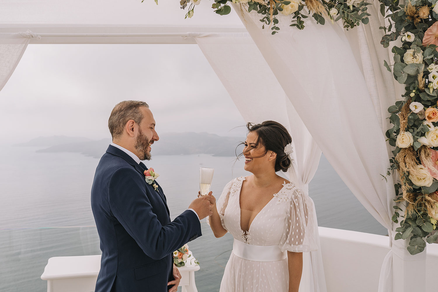 Casamento de Thais e Rodolfo em Santorini