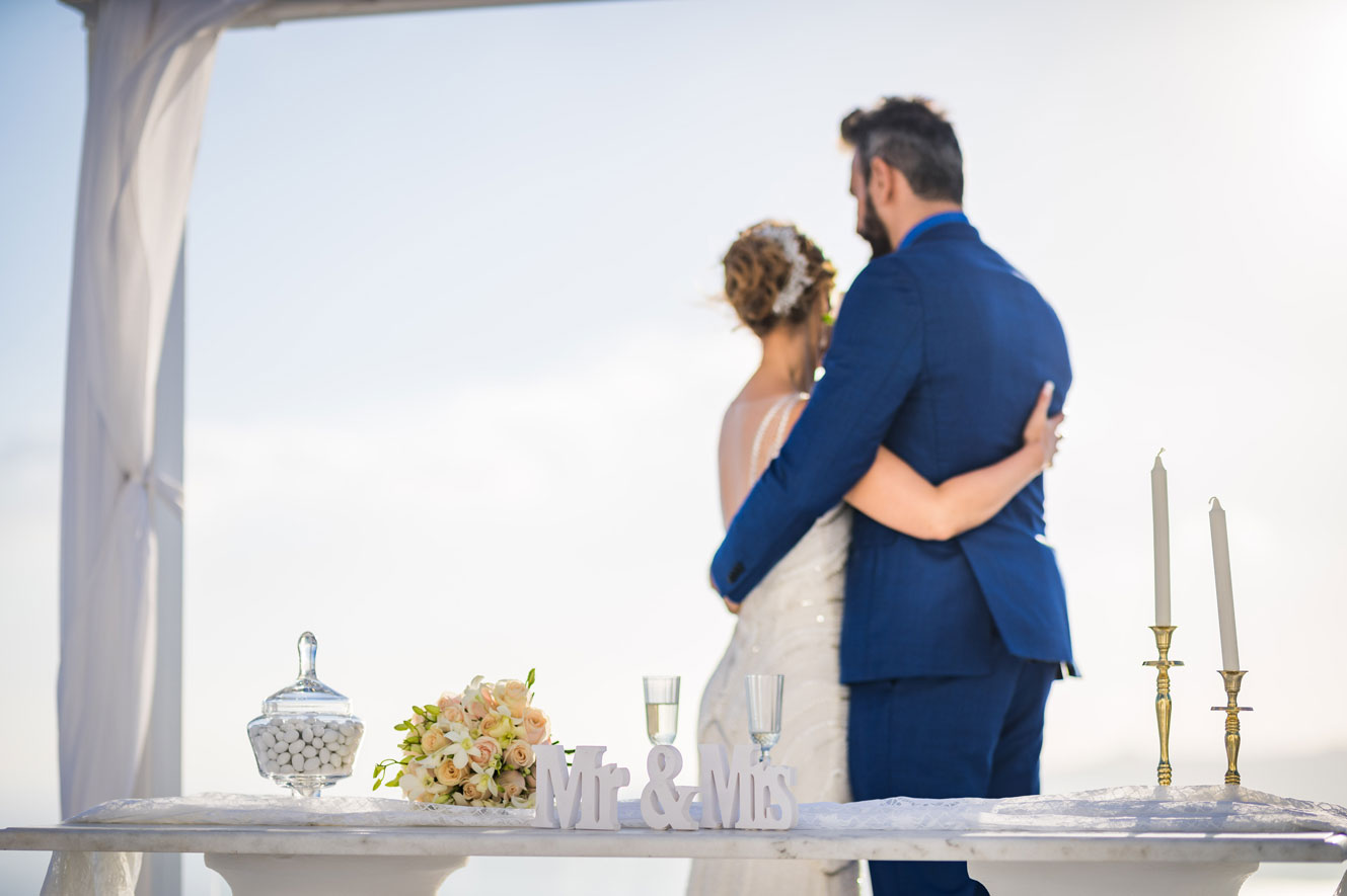 Casamento de Vanele e Alan em Santorini