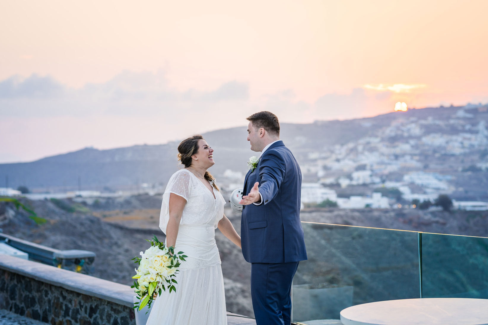 Casamento de Leticia e Gabriel em Santorini
