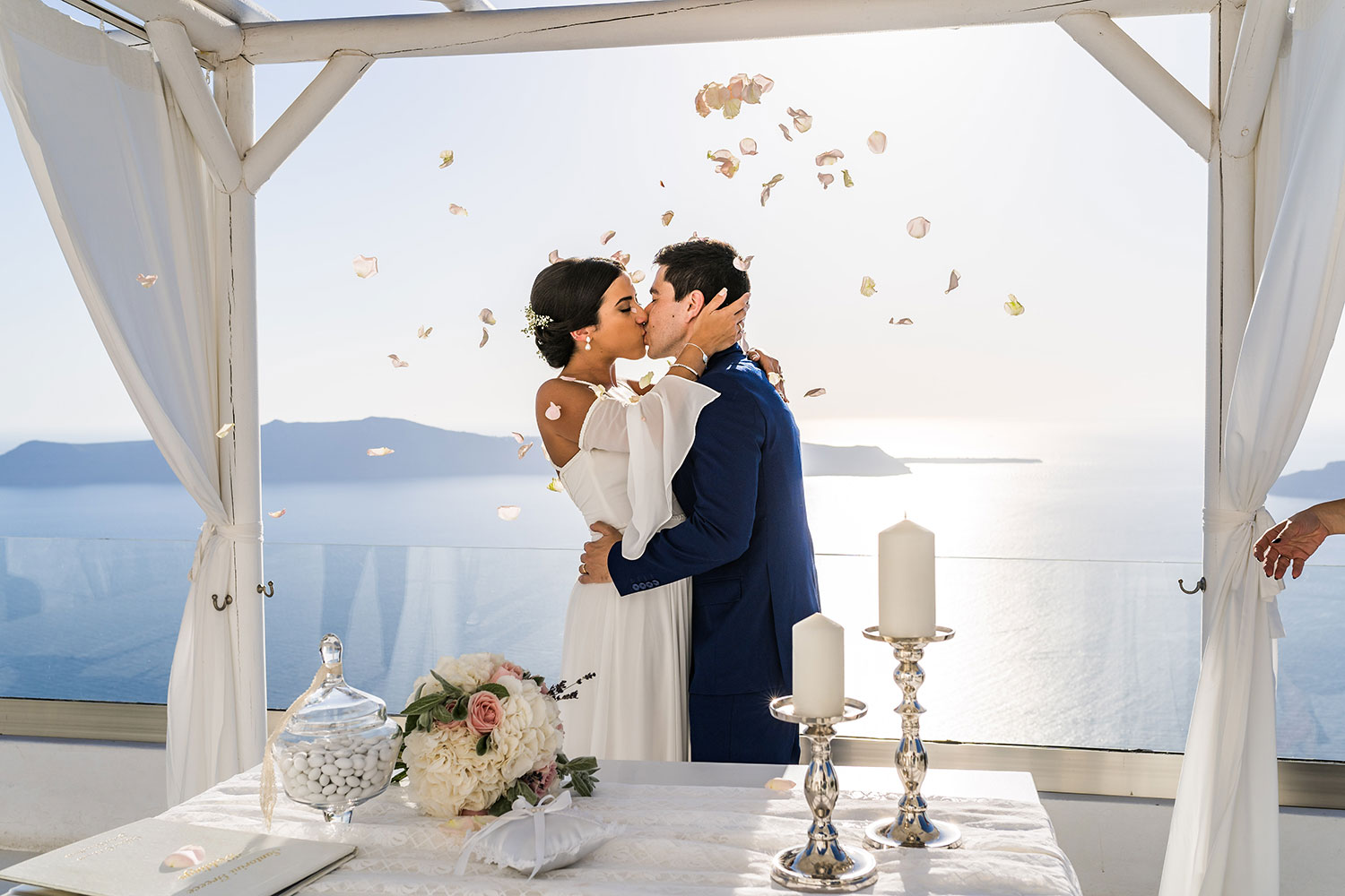 Casamento de Anelize e Fabio em Santorini
