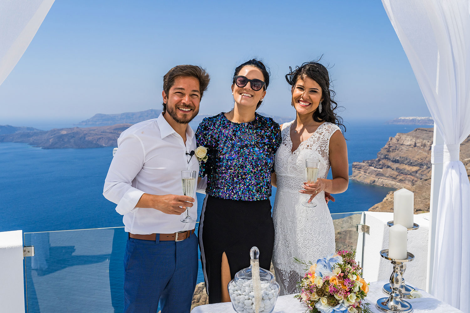 Casamento de Thais e Rodolfo em Santorini