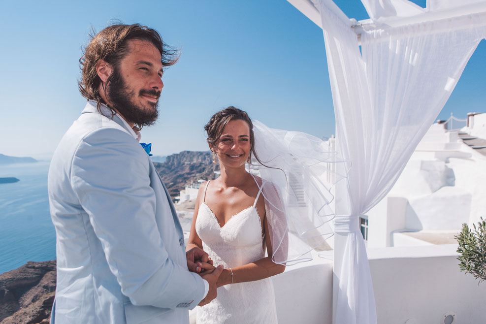 Casamento de Amanda e Vitor em Santorini