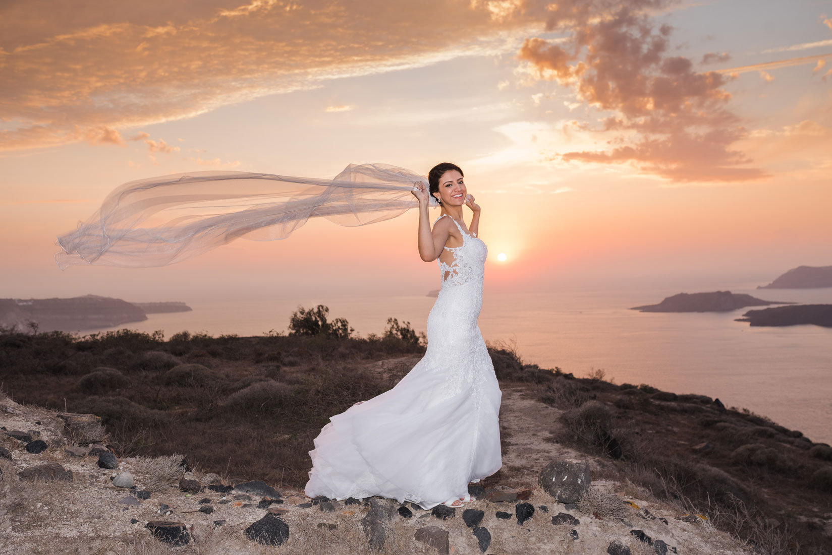 Casamento de Juliana e Antonio em Santorini