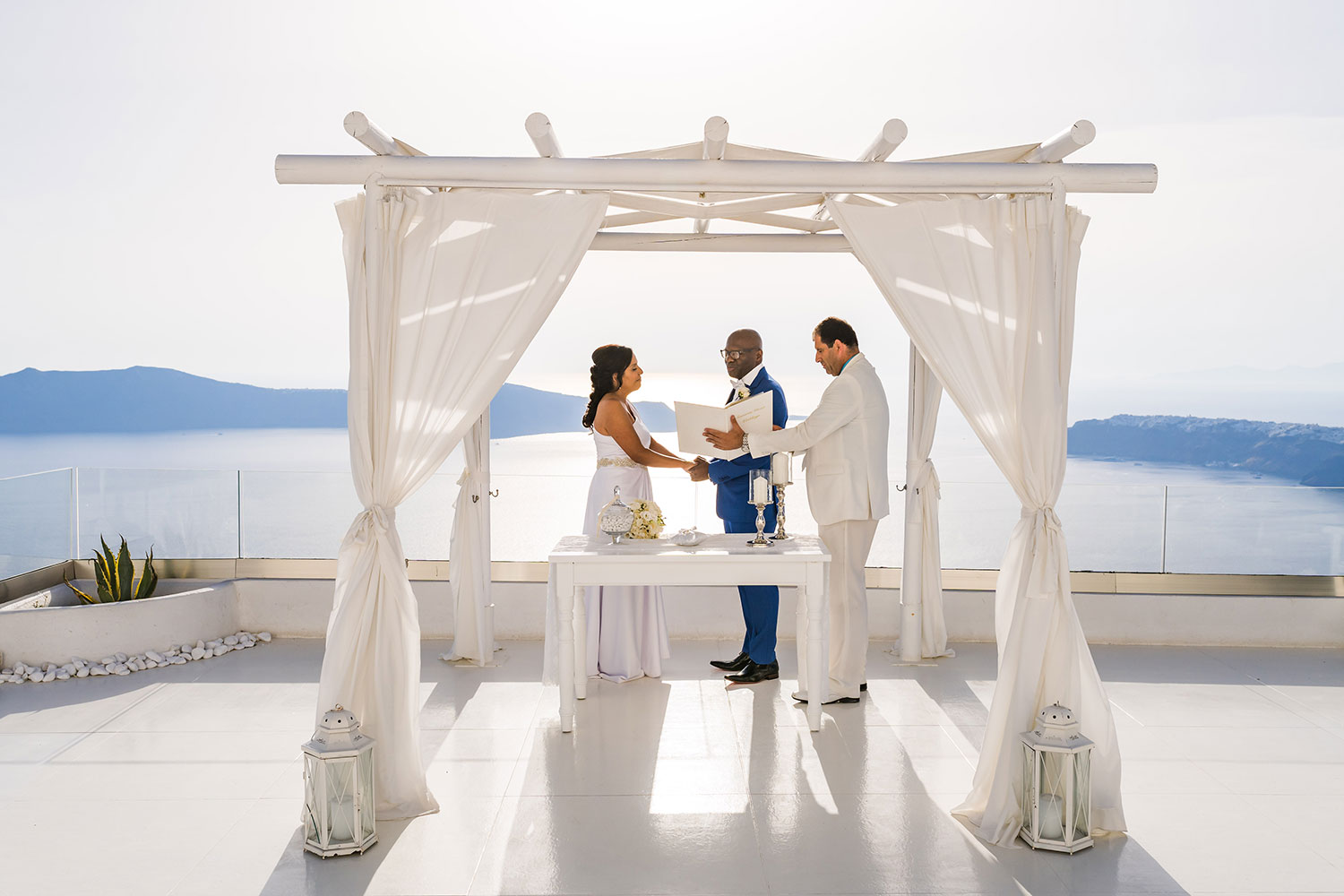 Casamento de Márcia e Arildo em Santorini