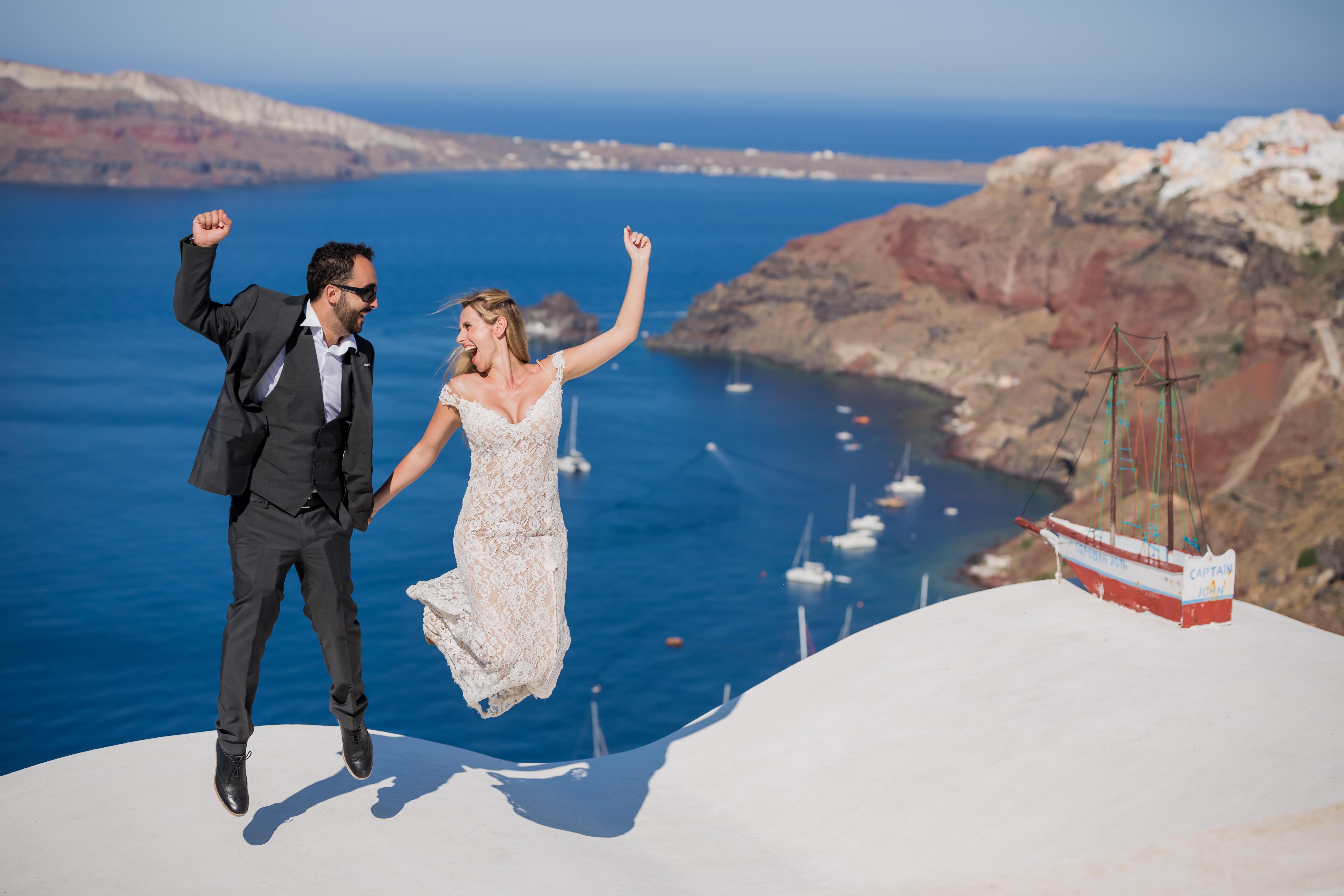Fotografia do arquivo de Casamento em Santorini