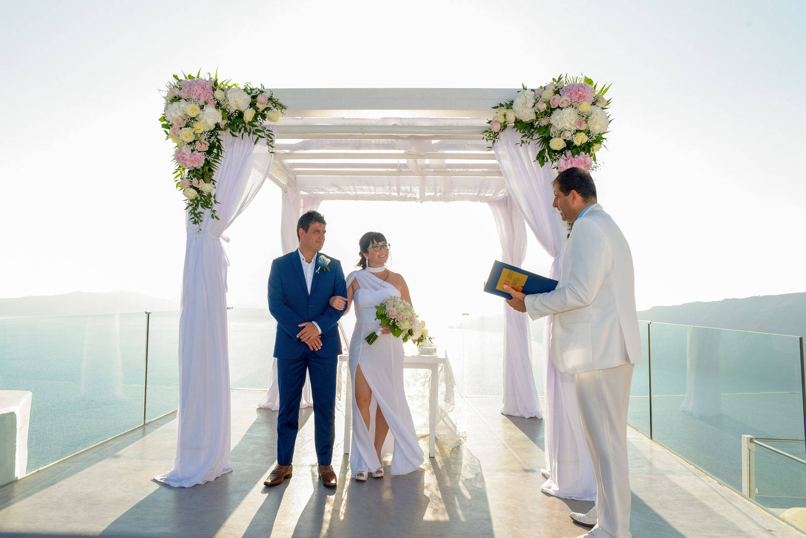 Casamento de Simone e Paulo em Santorini