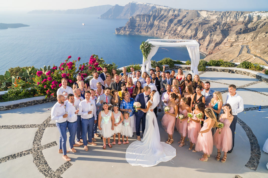 Casamento de Elly e Nick em Santorini