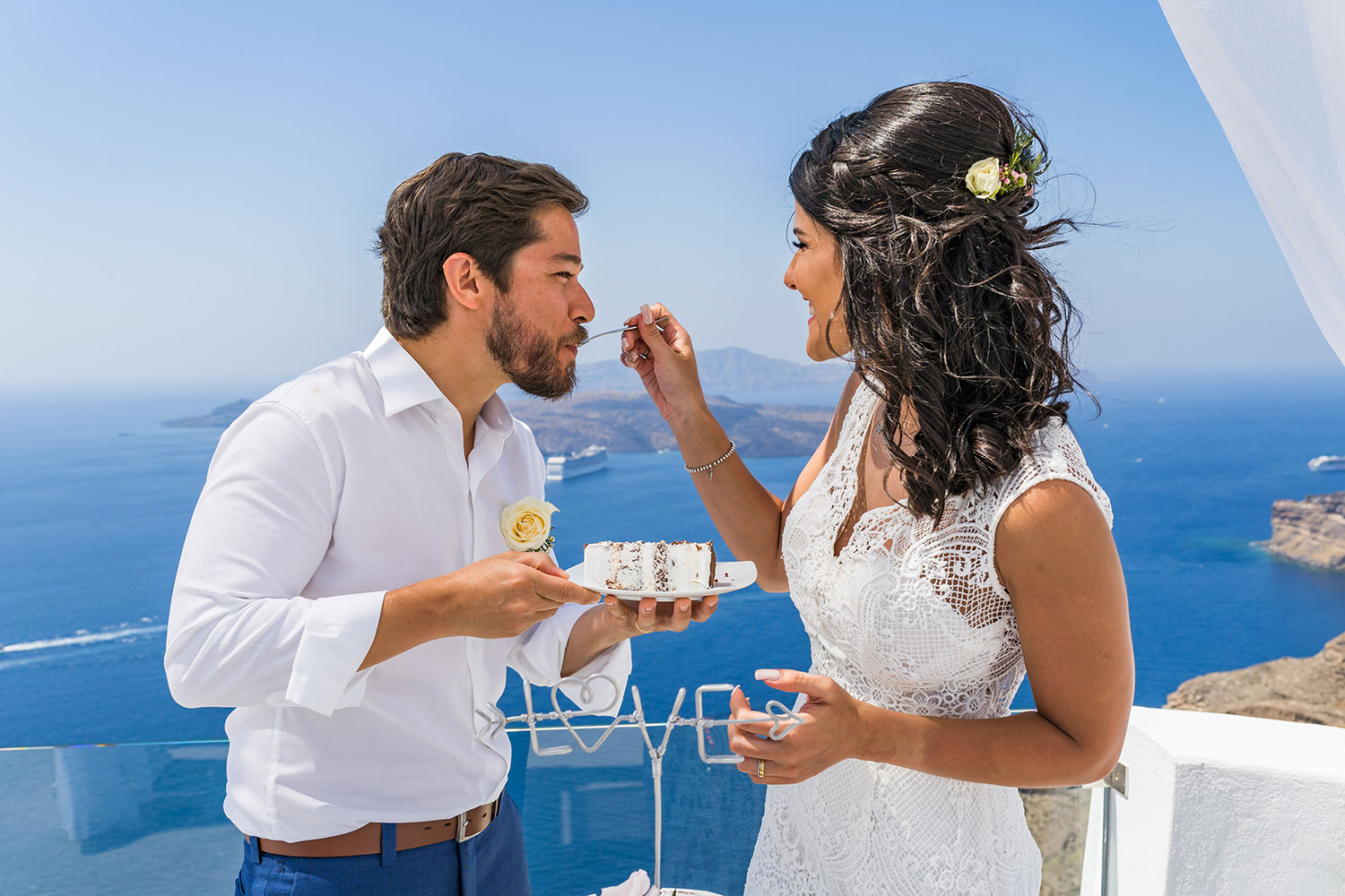 Casamento de Thais e Rodolfo em Santorini
