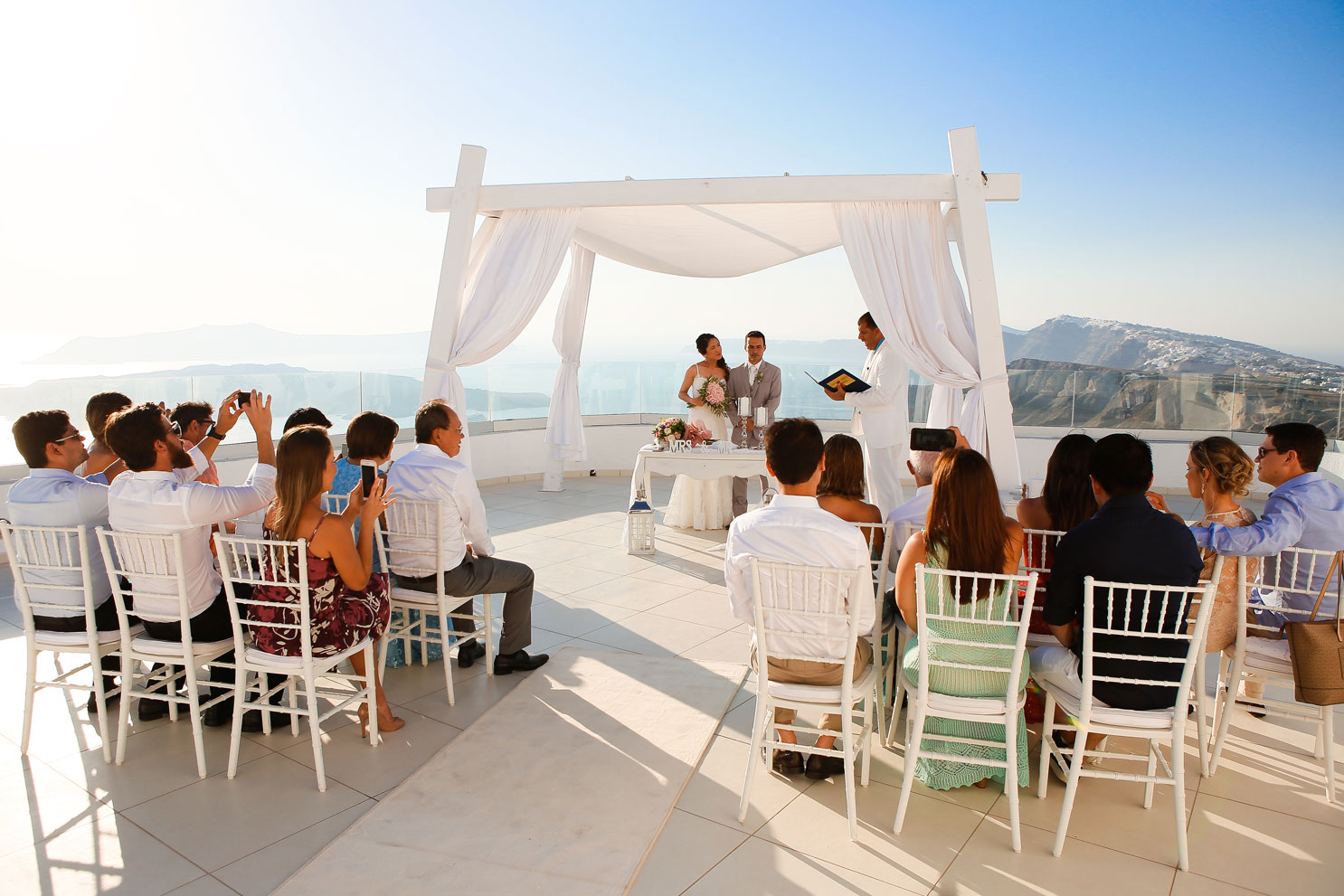Casamento de Denise e Alessandri em Santorini
