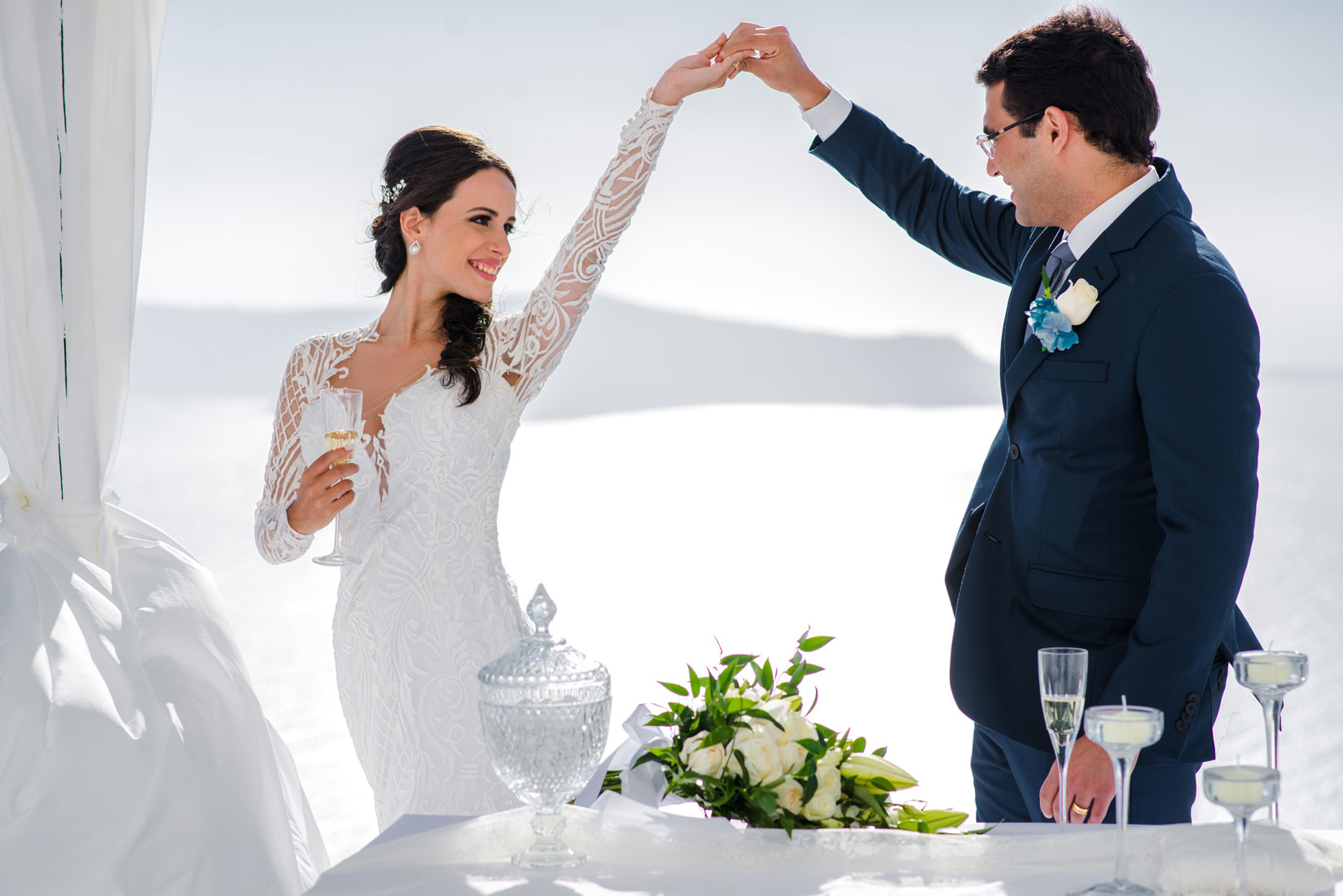 Casamento de Brunna e Rodrigo em Santorini
