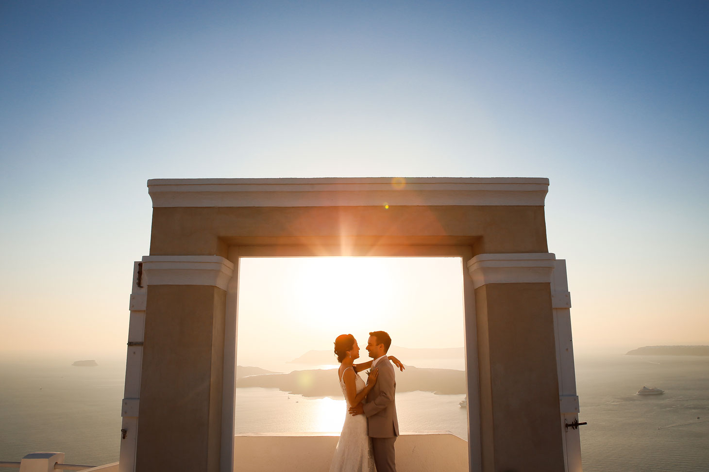 Casamento de Denise e Alessandri em Santorini