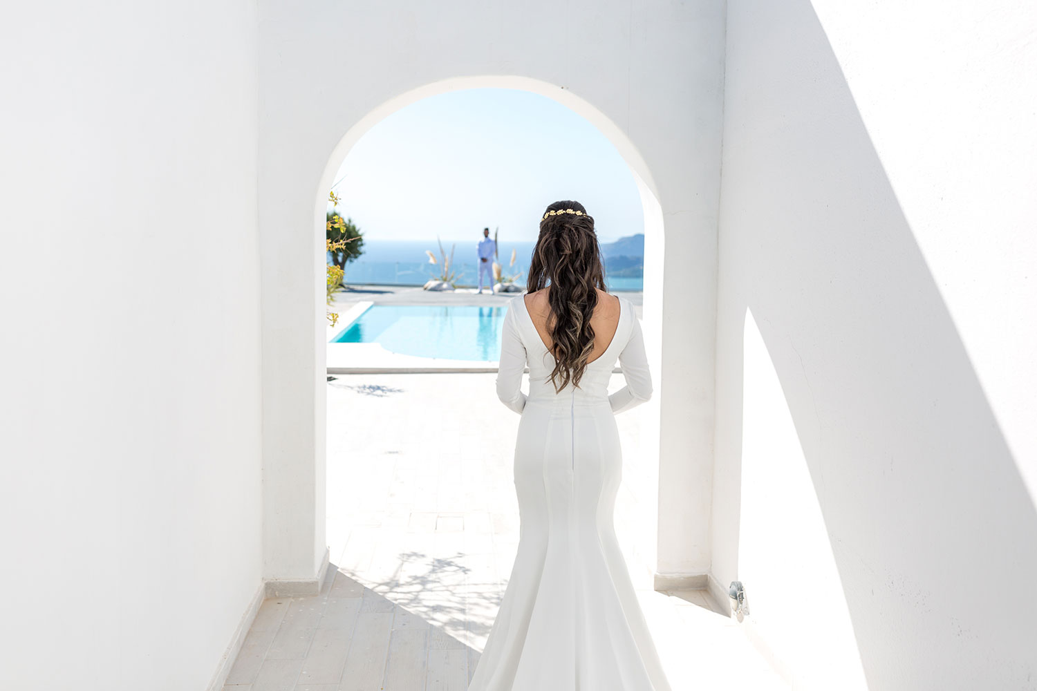Casamento de Angel e Ricardo em Santorini