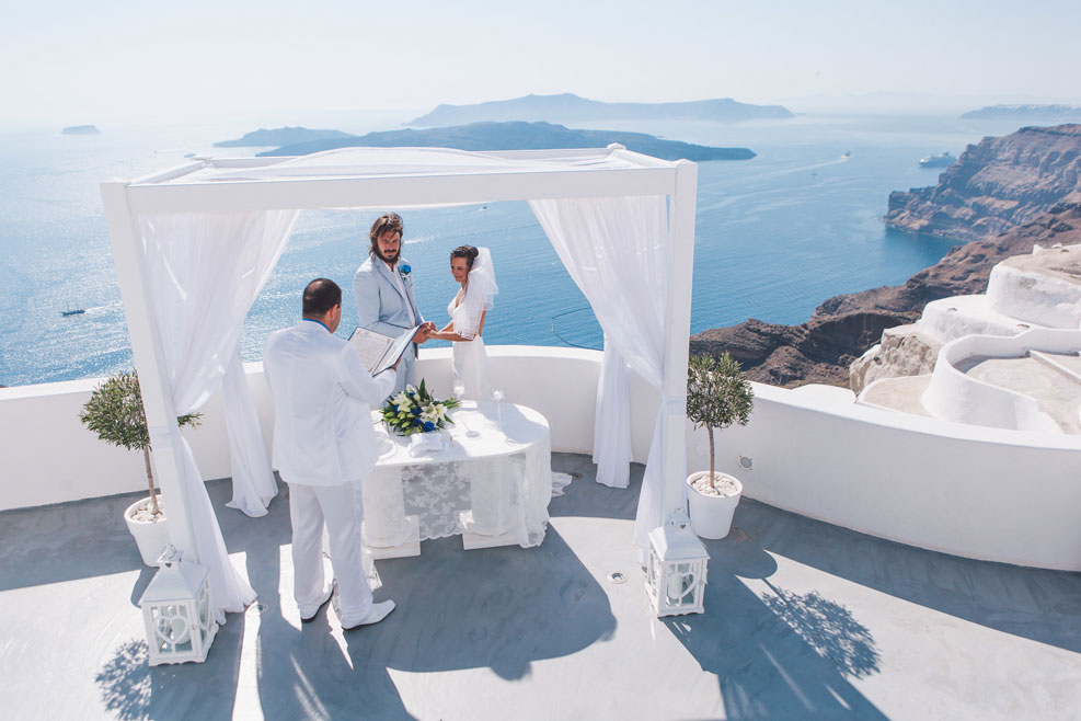Casamento de Amanda e Vitor em Santorini