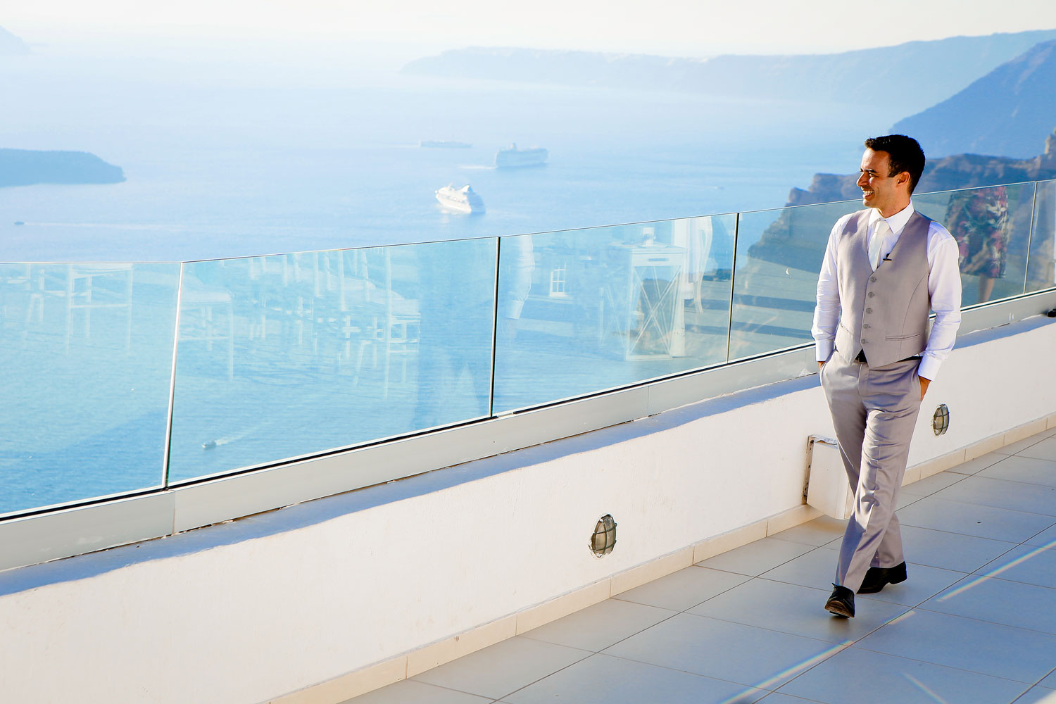 Casamento de Denise e Alessandri em Santorini