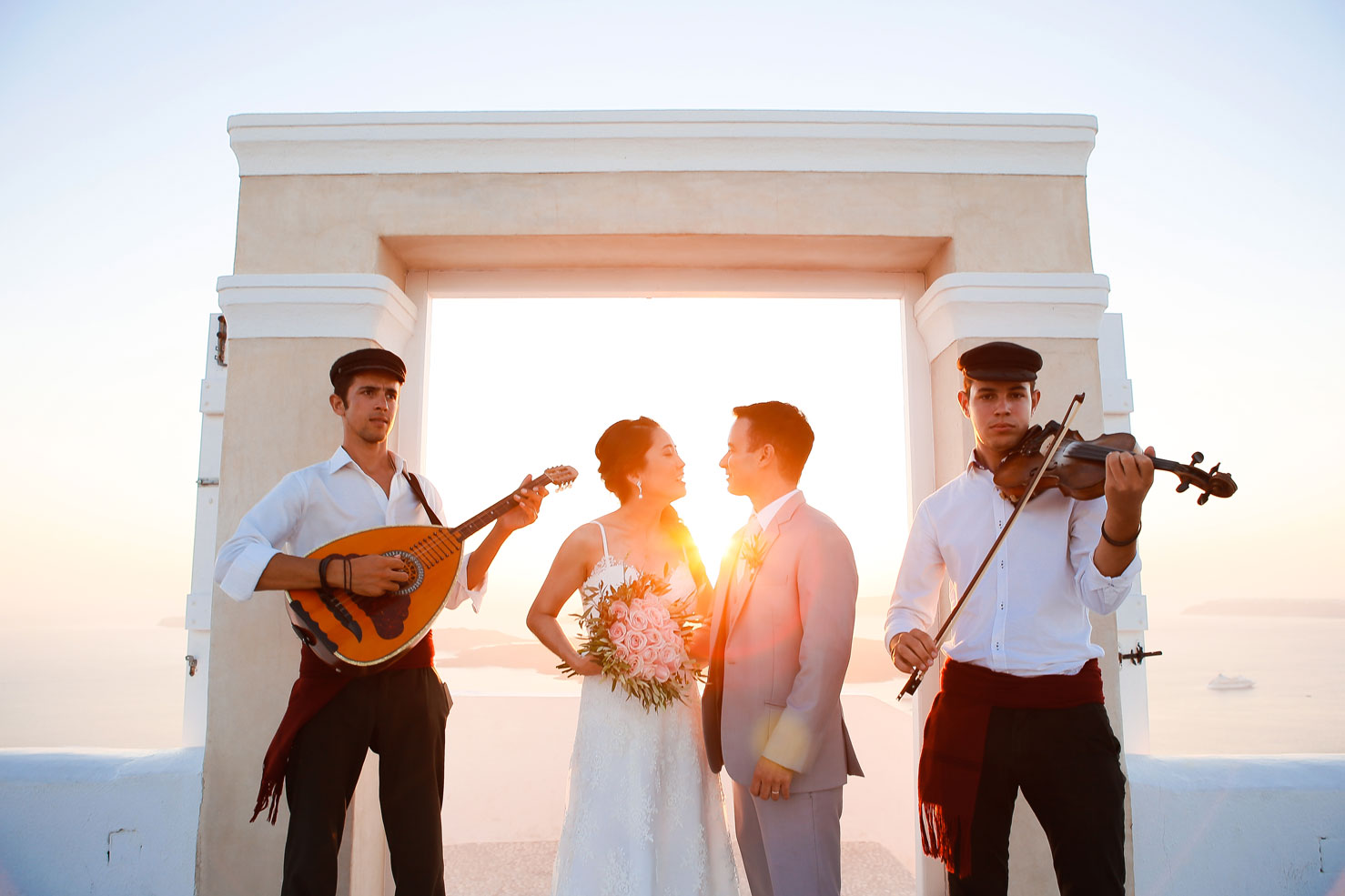 Casamento de Denise e Alessandri em Santorini
