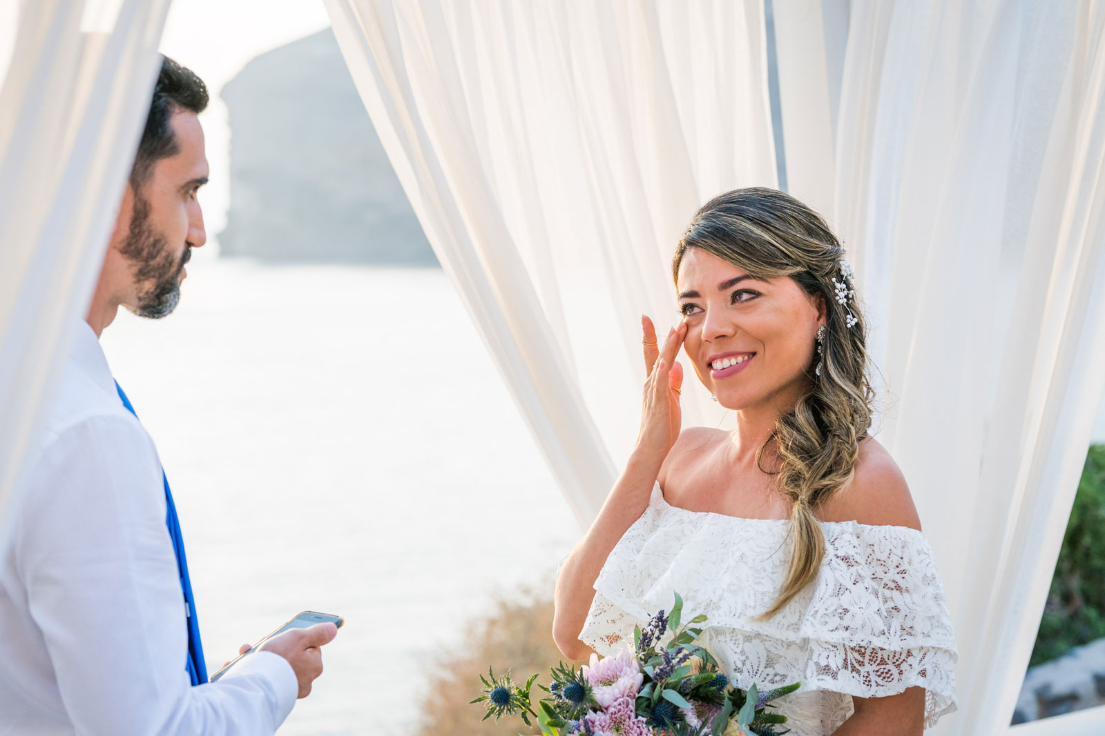 Casamento de Laura e Gabriel em Santorini