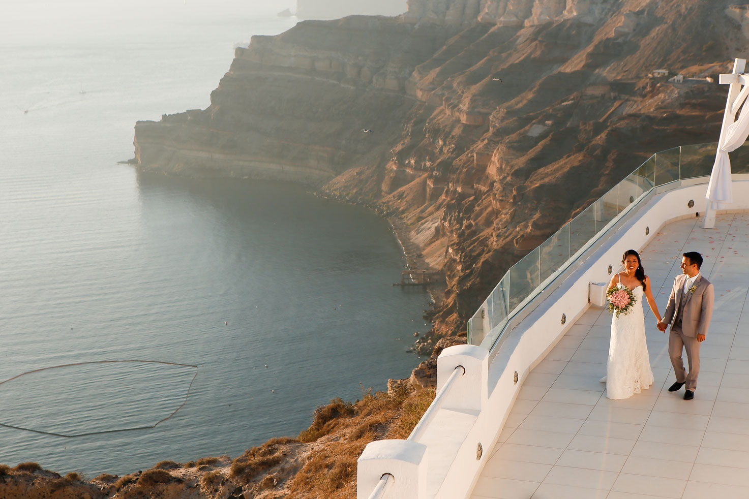 Casamento de Denise e Alessandri em Santorini