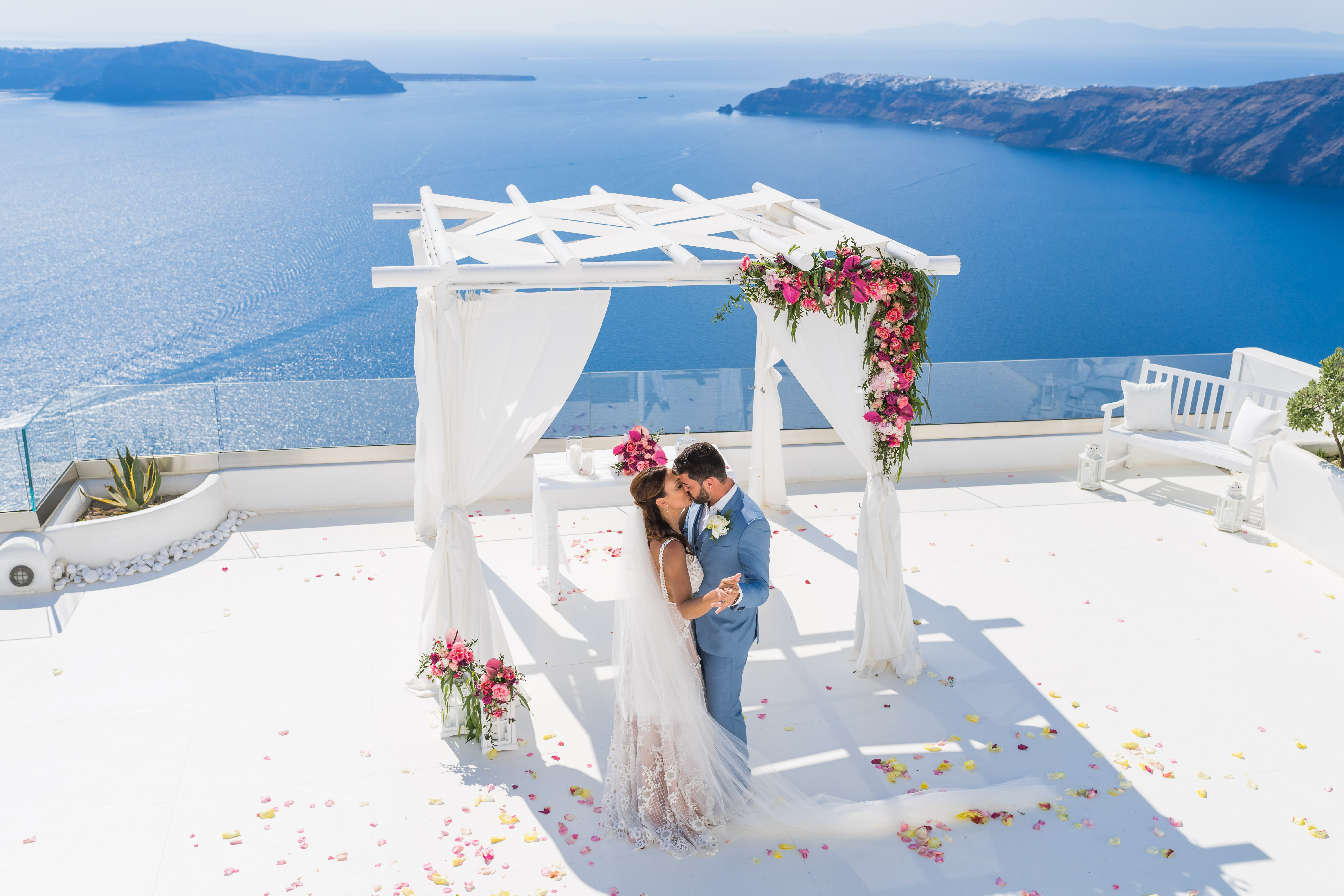 Casamento de Natália e Tiago em Santorini