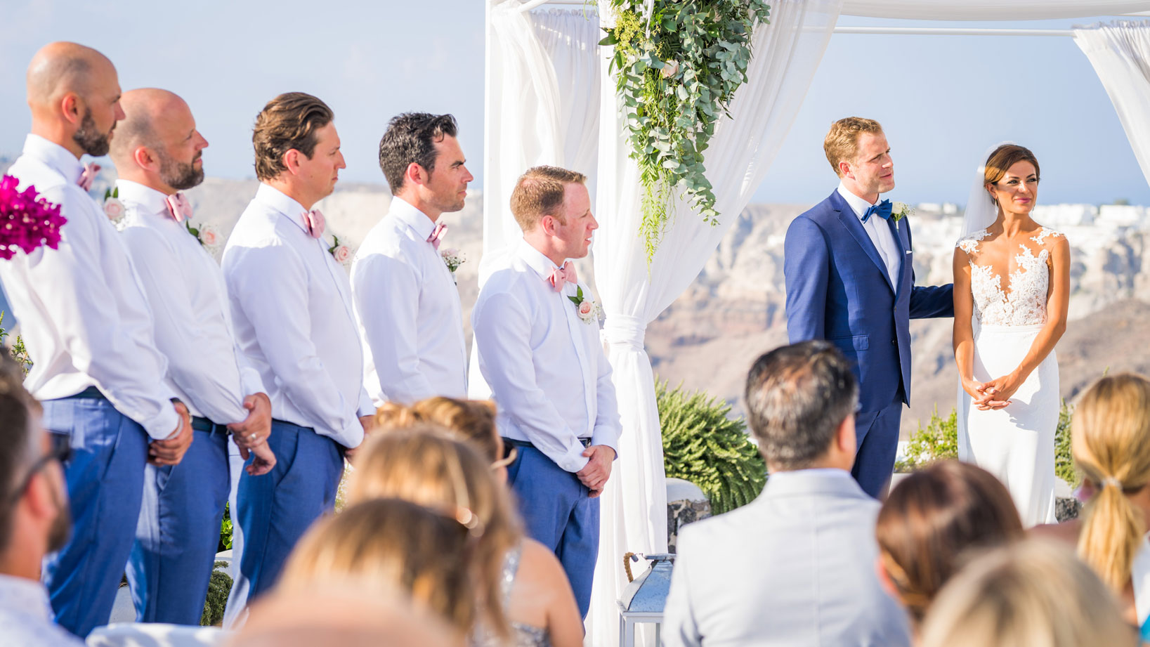 Casamento de Elly e Nick em Santorini