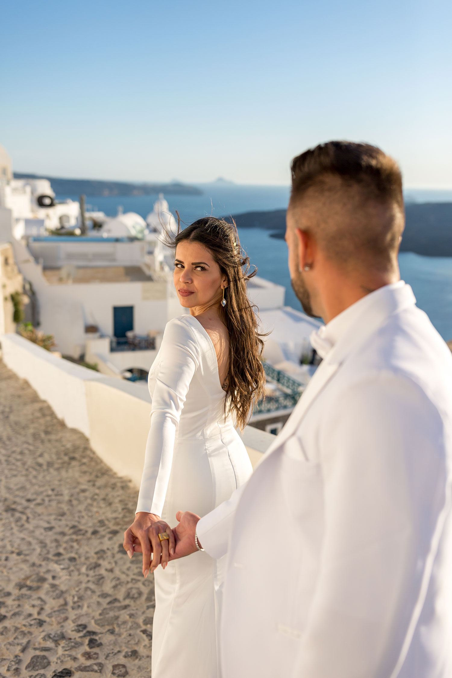Casamento de Angel e Ricardo em Santorini