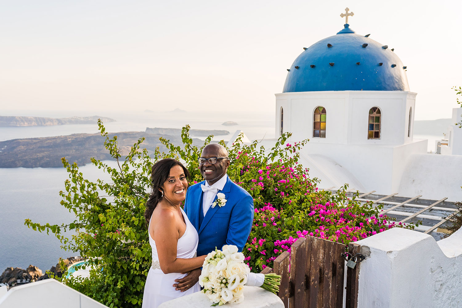 Casamento de Márcia e Arildo em Santorini