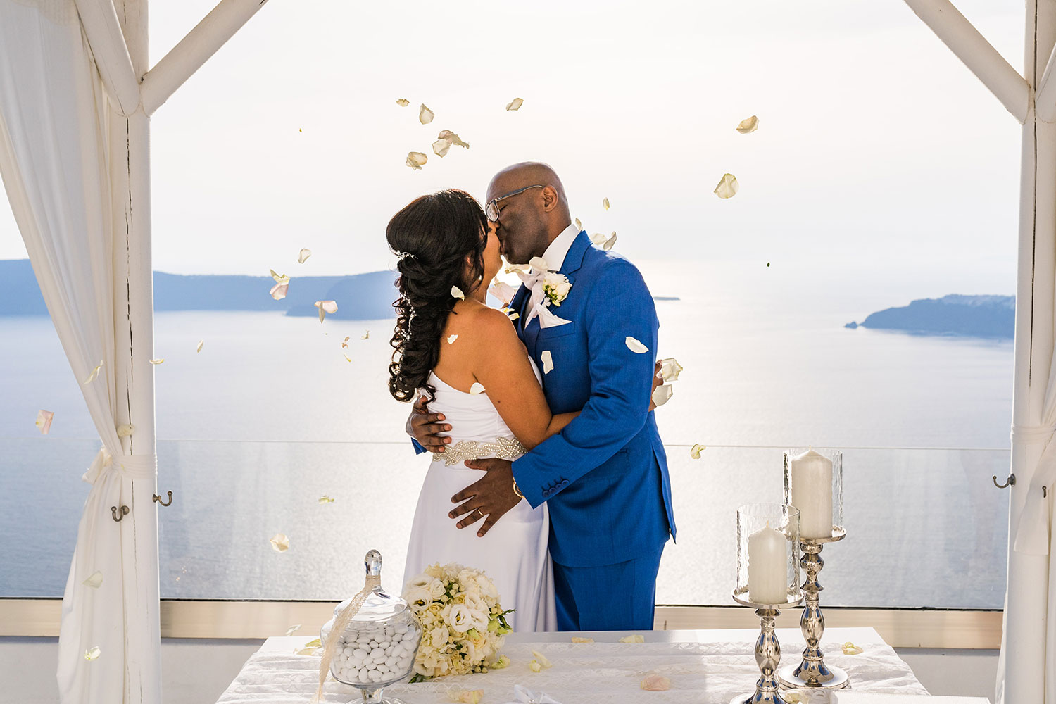 Casamento de Márcia e Arildo em Santorini
