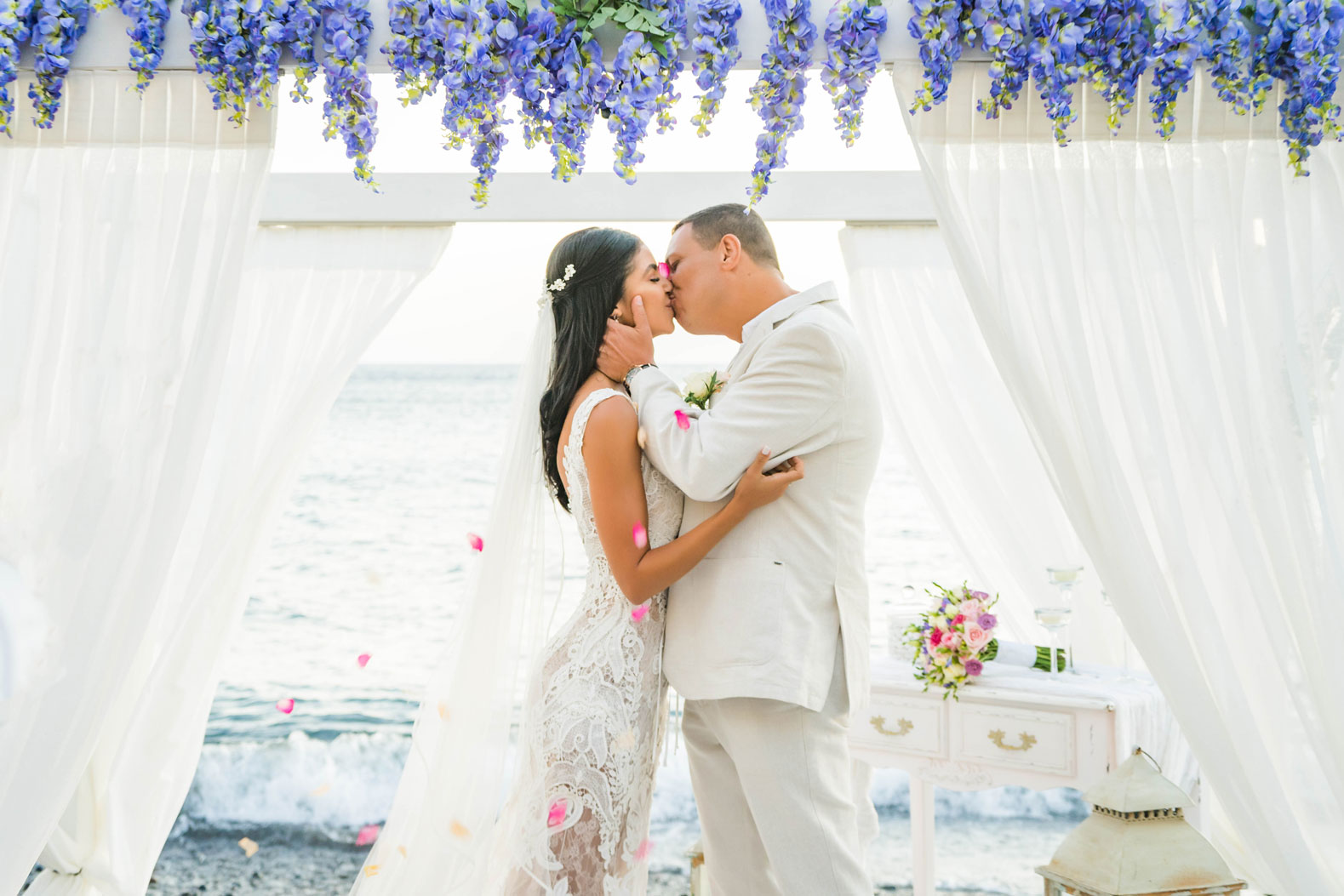 Casamento de Nathane e Vinicius em Santorini