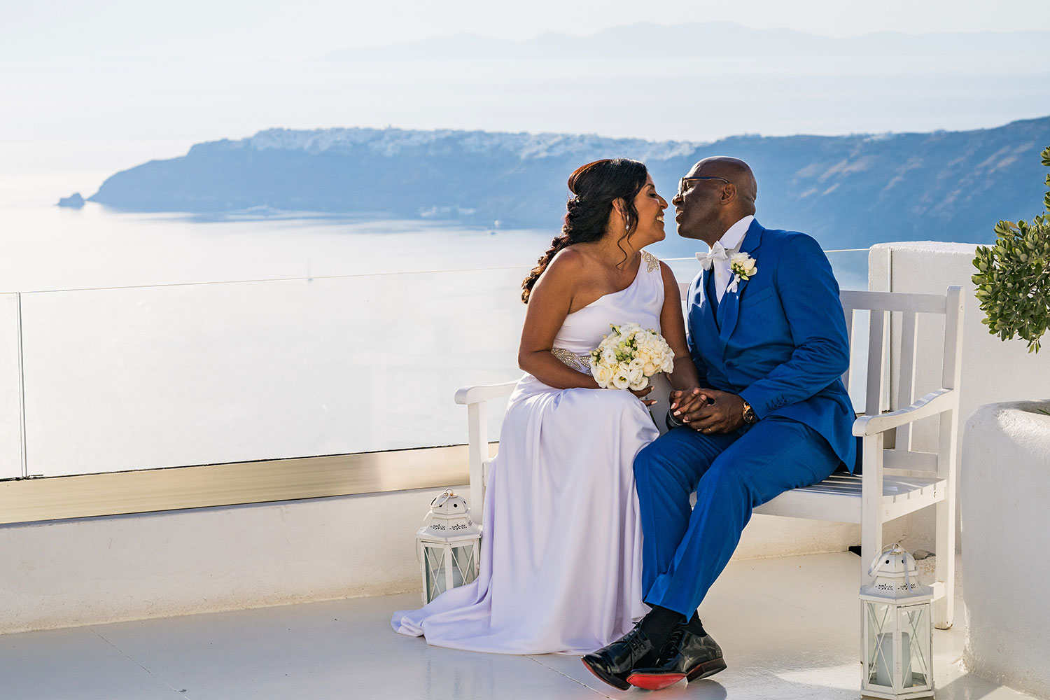 Casamento de Márcia e Arildo em Santorini