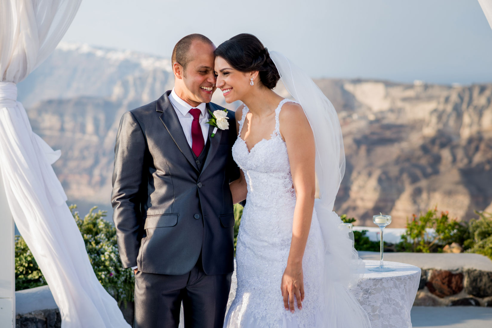 Casamento de Juliana e Antonio em Santorini