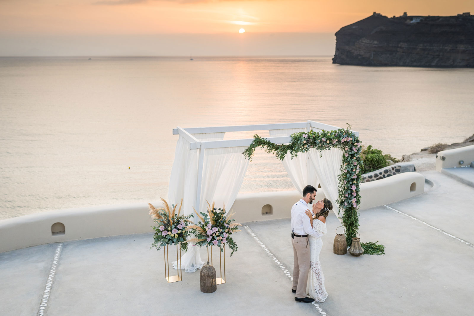 Casamento de Laura e Gabriel em Santorini