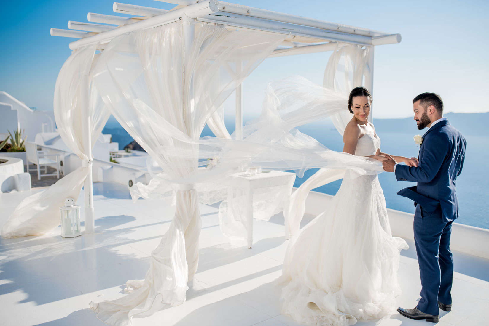 Casamento de Juliana e Renato em Santorini