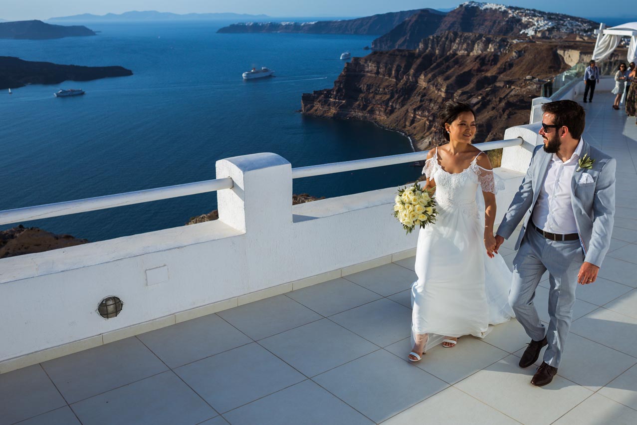 Casamento em Santorini: Dia da Noiva e Dia do Noivo