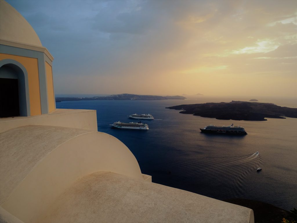 Vida em Santorini Grécia
