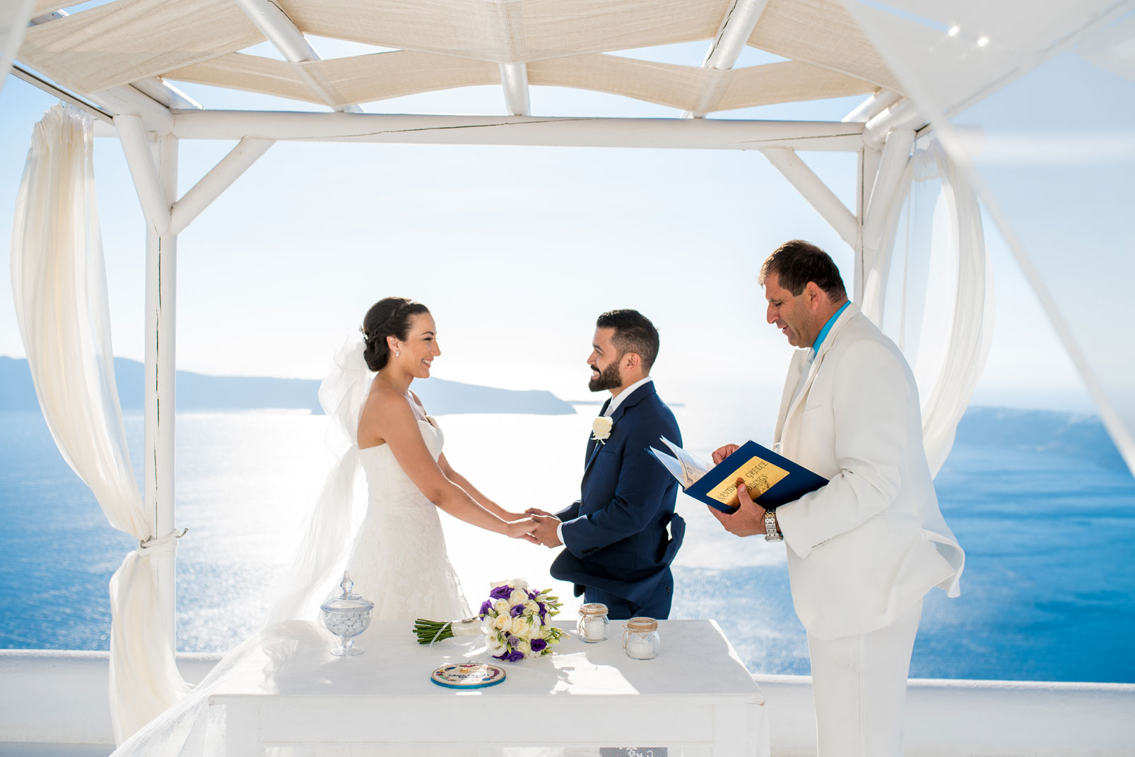 Casamento de Juliana e Renato em Santorini