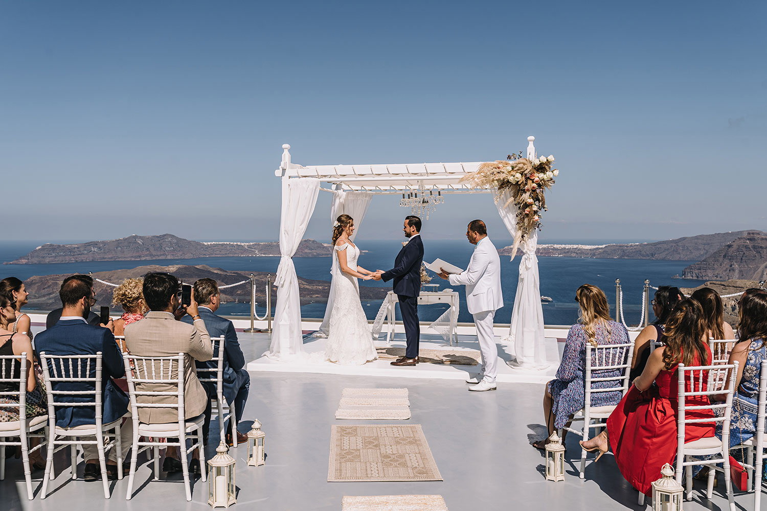 Casamento de Thais e Rodolfo em Santorini