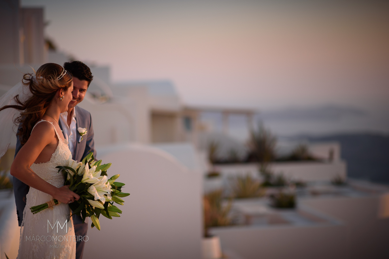 Casamento de Eduarda e Gabriel em Santorini