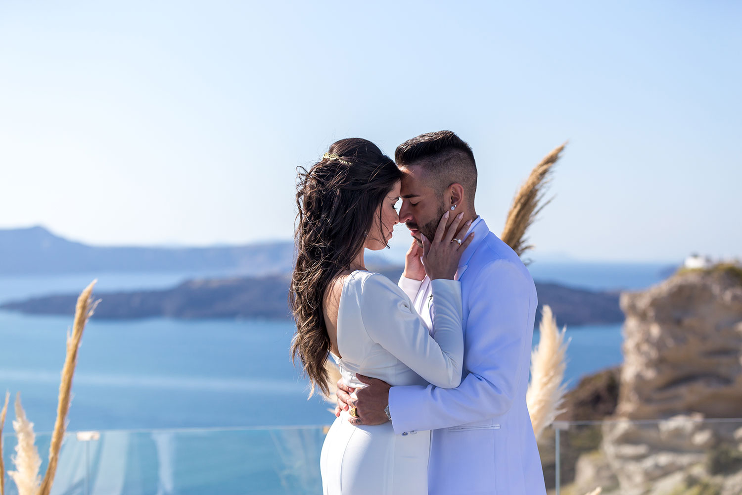 Casamento de Angel e Ricardo em Santorini