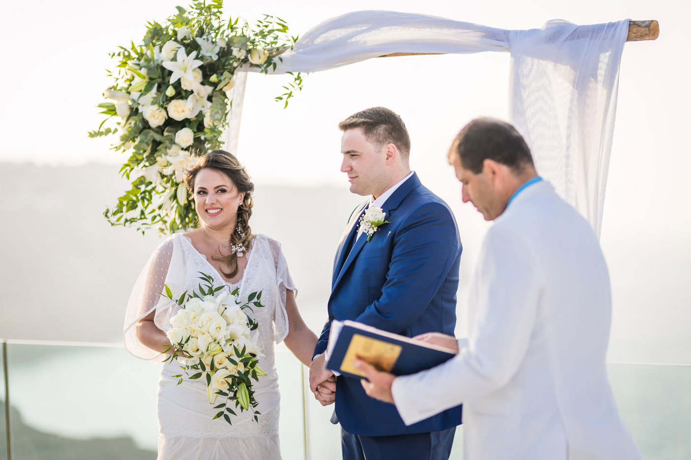Casamento de Leticia e Gabriel em Santorini