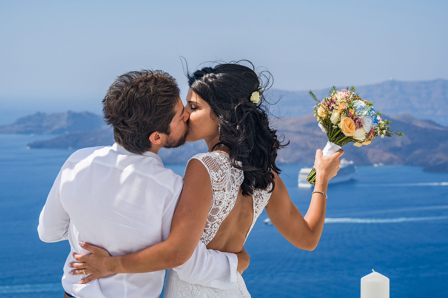 Casamento de Thais e Rodolfo em Santorini