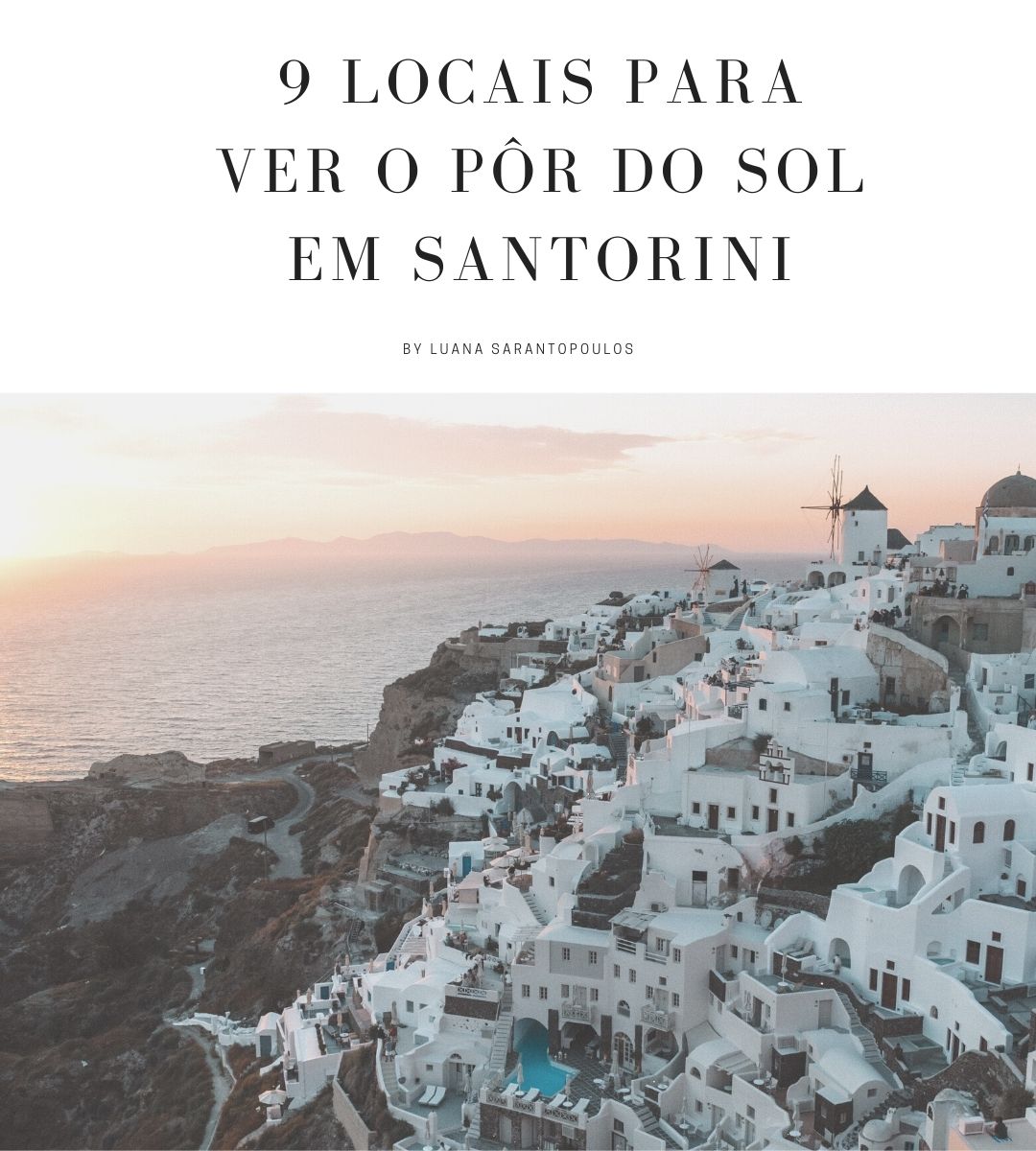 9  locais para ver o pôr do sol em Santorini